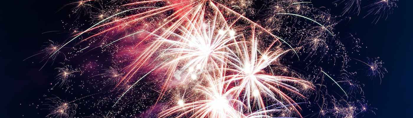 low angle photo of fireworks